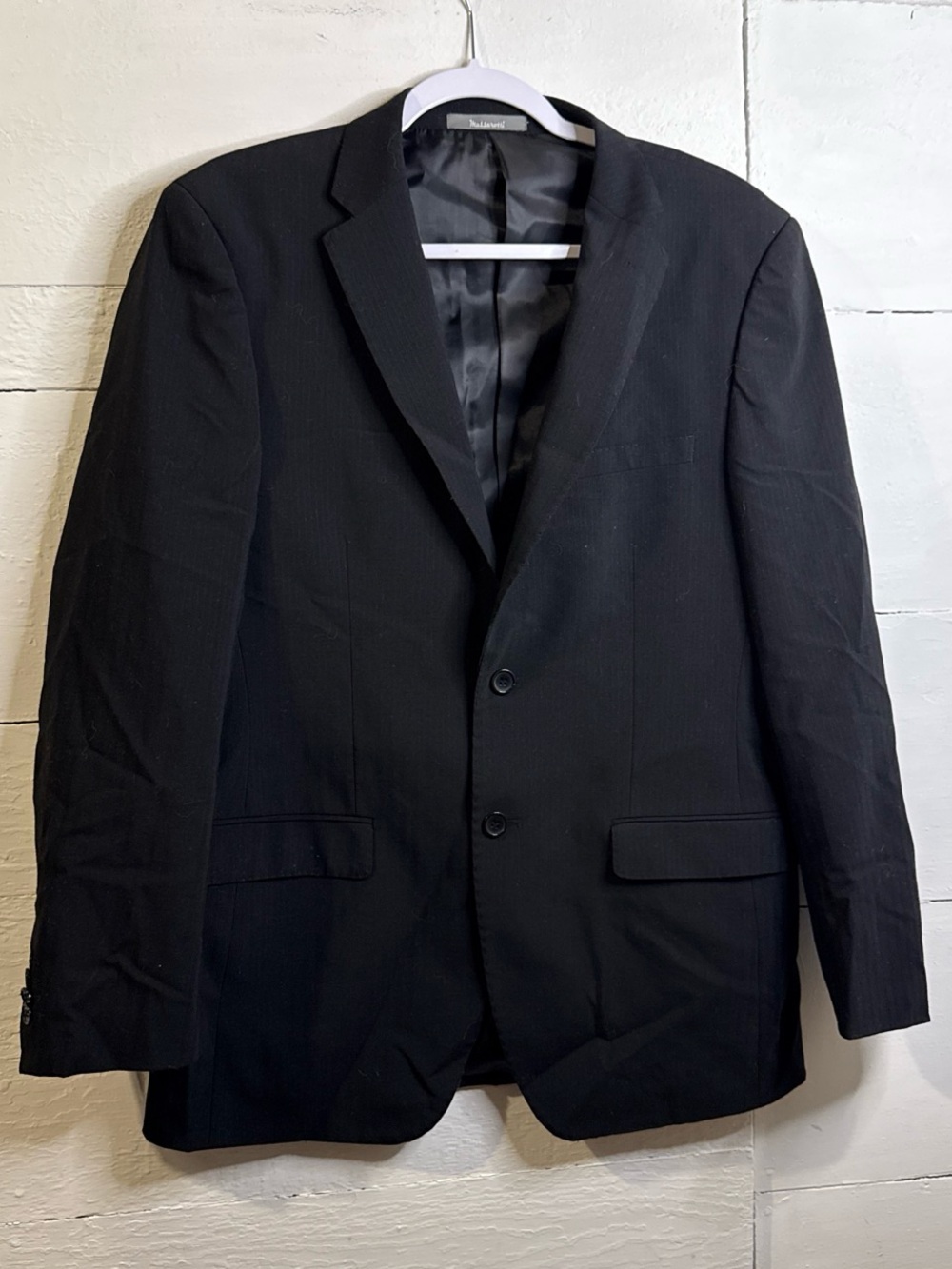 Massimo Dutti Black Men's Two-Button Sport Coat